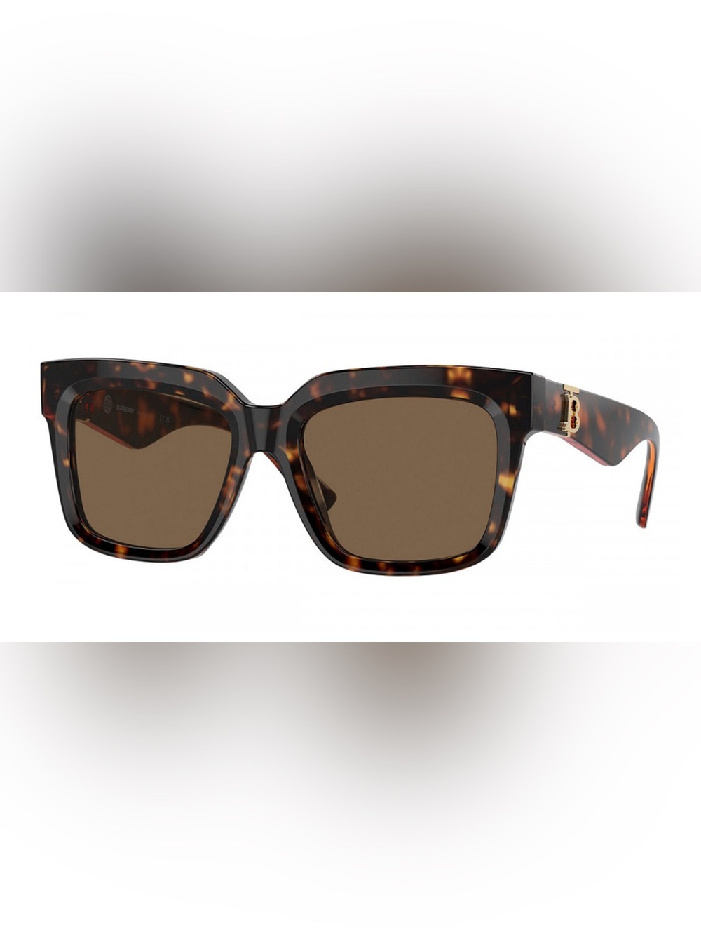 Burberry BE4419 54mm Square Sunglasses Dark Havana Brown Lens Women - Picture 10 of 11